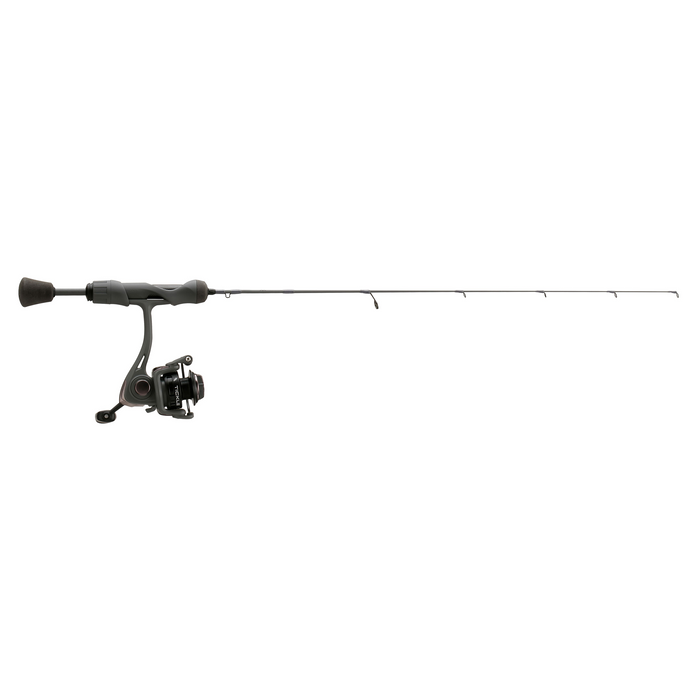 13 Fishing Wicked Stealth Combo featuring a sleek black fishing rod and reel combo designed for precision and durability in fishing tackle.