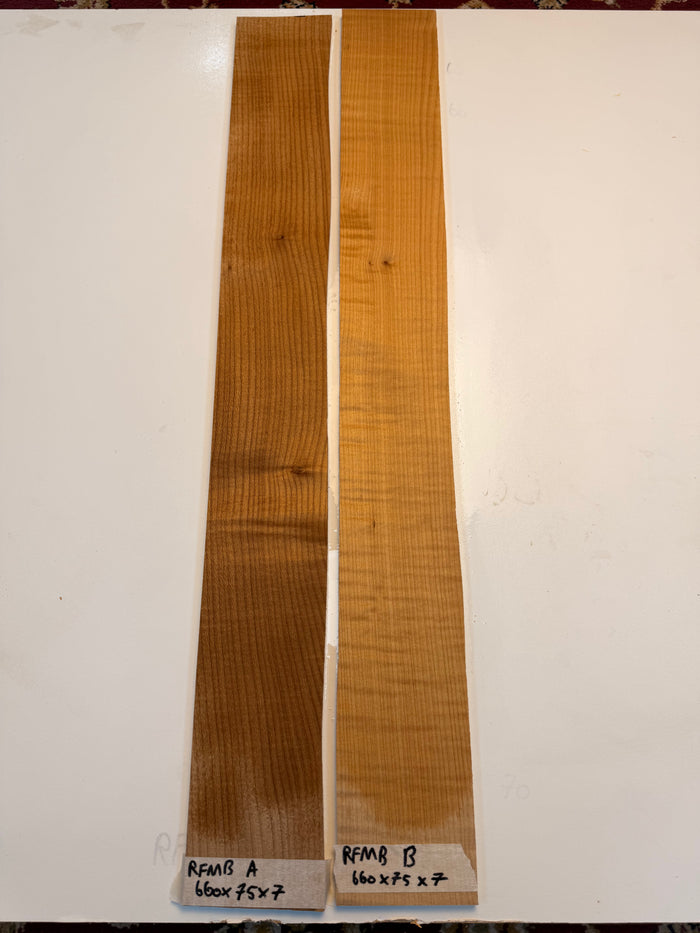 Guitar or Bass Fretboard Bundle - Roasted Flamed Sycamore
