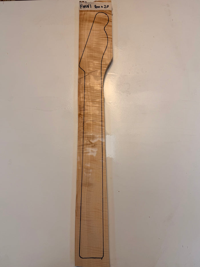 Guitar Neck Blank - Flame Maple - FMN1