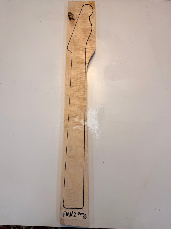 Guitar Neck Blank - Flame Maple - FMN2