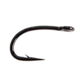 A black curved fly fishing hook with a pointed barb and looped eye Ahrex 516 Curved Dry Mini fishing tackle
