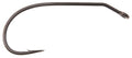 Ahrex TP650 26 Degree Bend Streamer hook in black, featuring a sharp single hook design ideal for fly fishing and musky tackle applications.