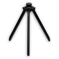 Black three-legged tripod stand with adjustable top mount designed to securely hold the Aqua-Vu Ice Pod for stable use during ice fishing activities.