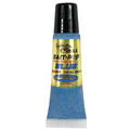 Tube of Bait-Pop Scented Sonar Intensifier in blue with black cap, designed to enhance fishing lures with scent and sparkle for all species.