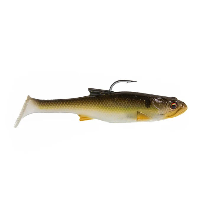 Bass Mafia Loaded Daingerous Swimbait - Deep Runner fishing lure designed to mimic a small fish with realistic coloring, featuring a sharp hook for effective fishing tackle use.