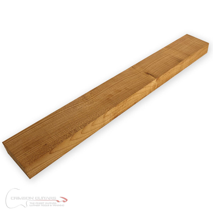 Bass Neck Blank (Angled Headstock) - Roasted Maple