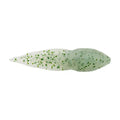 Berkley Gulp! Alive! Tadpole fishing lure in translucent green with darker green speckles, designed for realistic movement to attract fish in various water conditions.