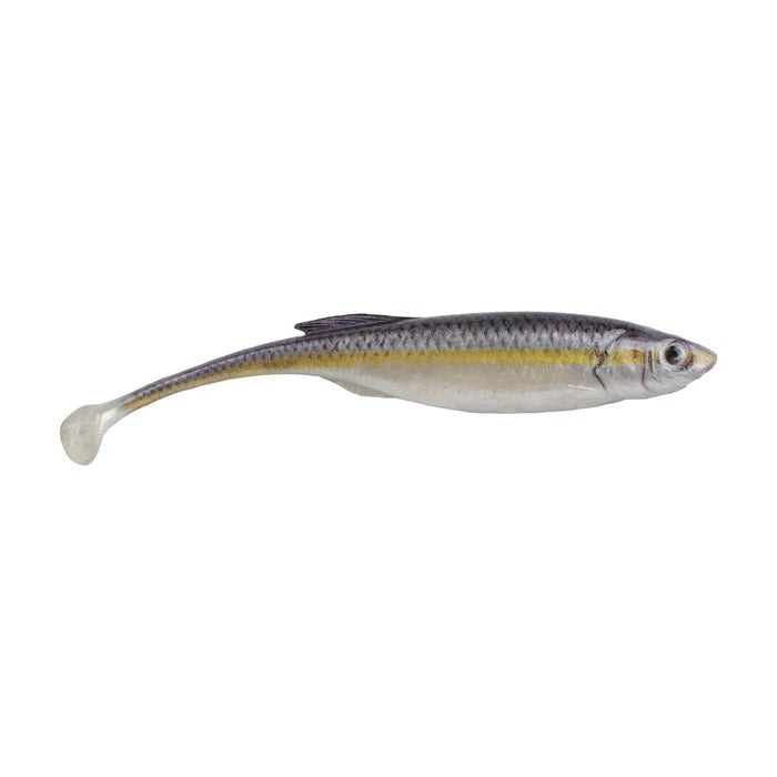Berkley PowerBait Drip Swimmer fishing lure designed to mimic a small baitfish with realistic colors and a soft, flexible body for effective fishing tackle use.