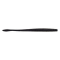 Berkley PowerBait MaxScent Hit Worm Magnum in black, a soft plastic fishing lure designed for musky and other large game fish, featuring a slender, tapered body for natural movement.