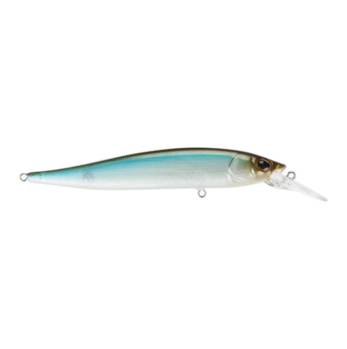 Berkley Stunna 100+1 fishing lure in a natural blue and silver finish with realistic eyes and a clear diving lip designed for effective fishing tackle use.