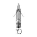 BKK Armor-Point Permalock TG Nail Keeper, a durable fishing tackle accessory featuring a sharp, pointed titanium head with locking mechanism and swivel attachment for secure lure connection.