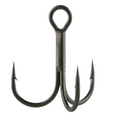 BKK Spear 21 SS Treble Hooks featuring three sharp, barbed points designed for durable and reliable fishing tackle use.