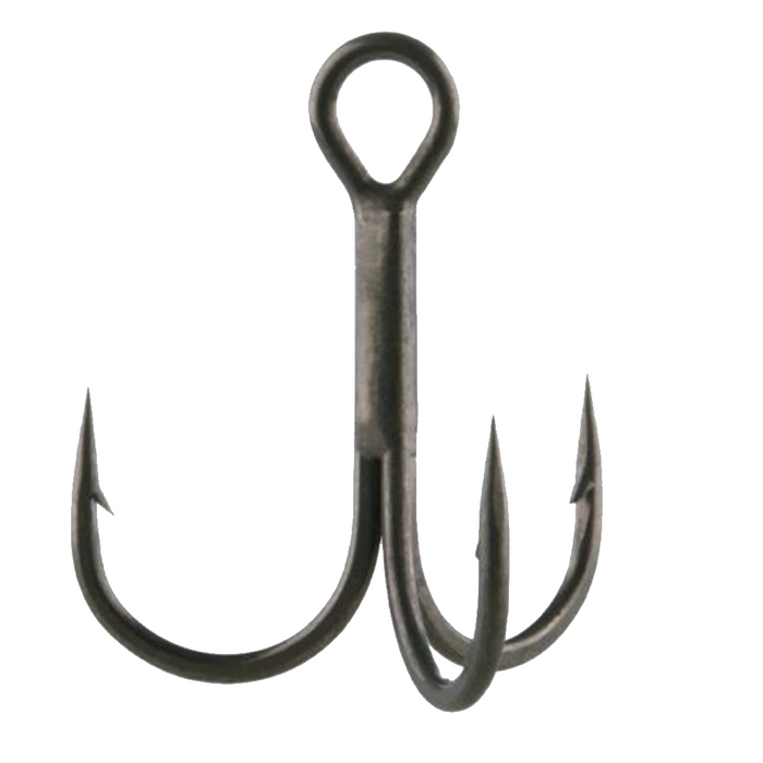 BKK Spear 21 SS Treble Hooks featuring three sharp, barbed points designed for durable and reliable fishing tackle use.