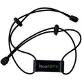 BoatEFX Graph Cover Trap device with adjustable black cords and locking mechanism, designed for securing marine electronics or fishing tackle gear.