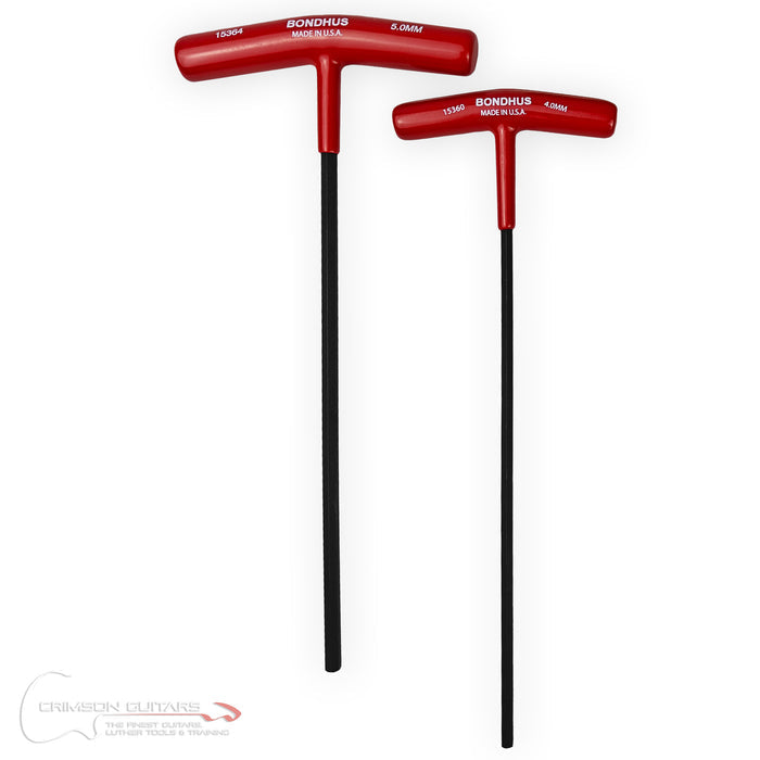 Bondhus T-Handle Truss Rod Adjustment Hex Keys - Metric