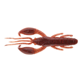 Caperlan Yubari CRW soft plastic fishing lure shaped like a red and brown speckled crawfish with detailed claws and antennae for use in fishing tackle.
