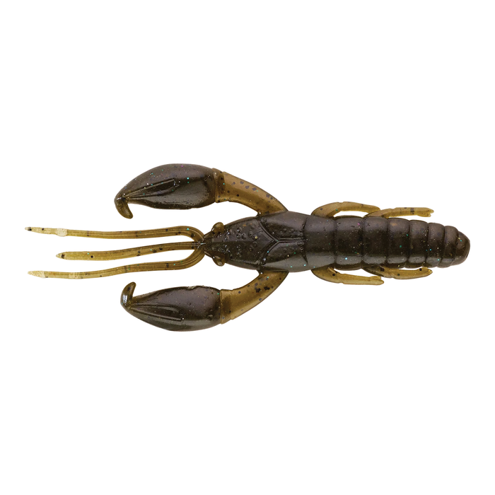 Caperlan Yubari CRW soft plastic fishing lure designed to mimic a crawfish with detailed claws and segmented body, ideal for musky and freshwater fishing tackle.