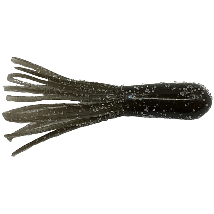Cast Again Tackle 2.25" Finesse Salty Tubes (Bulk Pack), a soft fishing lure with multiple flexible appendages coated in salt crystals designed for finesse fishing techniques.