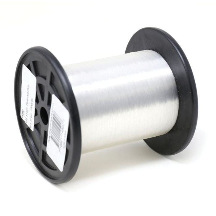 Clam CPT Frost Monofilament - Bulk Spools showing a large spool of clear, durable fishing line used for various fishing tackle applications including musky and ice fishing.