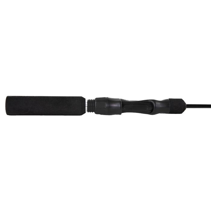 Clam Predator Rod featuring a black foam handle and ergonomic reel seat designed for comfortable grip, ideal for fishing tackle enthusiasts and musky fishing.