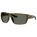 Costa Del Mar - Fly Line sunglasses featuring a translucent olive green rectangular frame with dark polarized lenses, designed for outdoor fishing and marine activities.