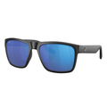 Costa Del Mar - Paunch XL sunglasses with black rectangular frame and blue mirrored lenses, designed for outdoor fishing and marine activities.