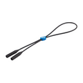 Costa Del Mar - Sunglasses Retainers featuring a black adjustable cord with rubber ends and a blue branded slider, designed to securely hold sunglasses during outdoor fishing activities.