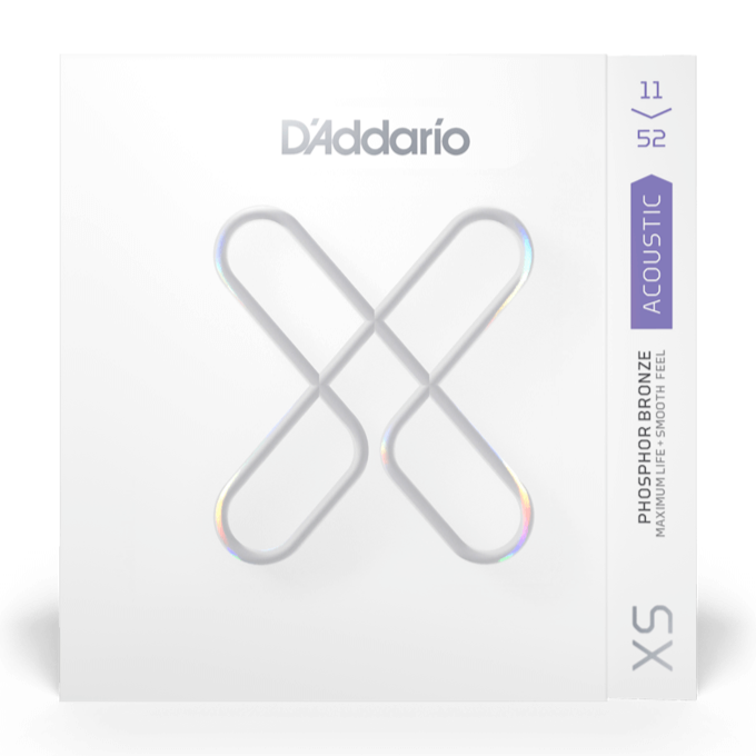 D'Addario Custom Light XS Phosphor Bronze Acoustic Strings 11-52 Gauge