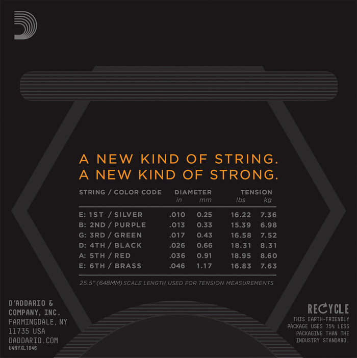 D'Addario NYXL Strings 10-46 Gauge