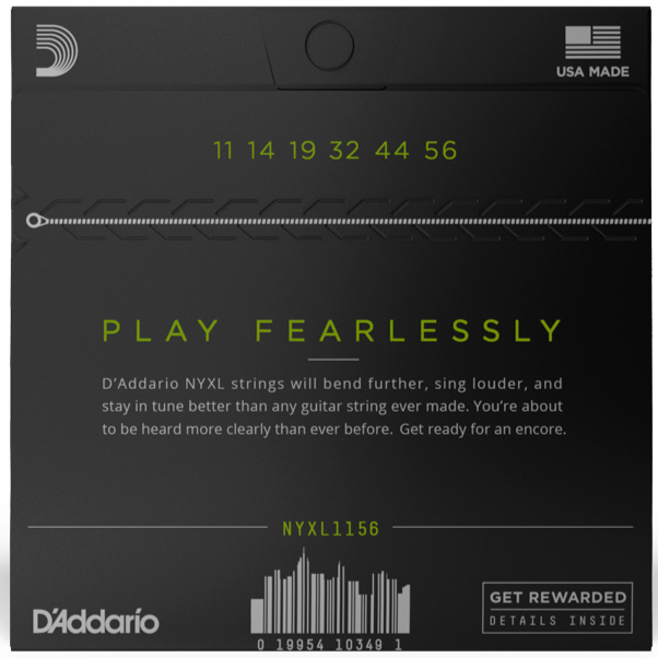 D'Addario NYXL Strings 11-56 Gauge