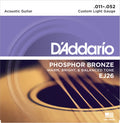 D'Addario Phosphor Bronze Acoustic Strings 11-52 Gauge