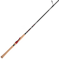 Daiwa Kage B - Spinning fishing rod with a sleek black blank, red accents, and a comfortable cork handle designed for precision and durability in fishing tackle.