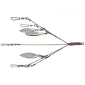 Diamond Baits 3.5" Bladed "Tight Wad" Umbrella Rig featuring multiple metal blades attached to wire arms with swivels and clips, designed for fishing tackle use.