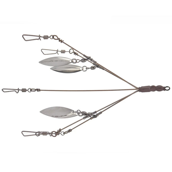 Diamond Baits 3.5" Bladed "Tight Wad" Umbrella Rig featuring multiple metal blades attached to wire arms with swivels and clips, designed for fishing tackle use.