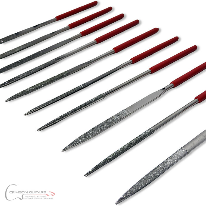 Diamond inlay shaping needle file set of 10