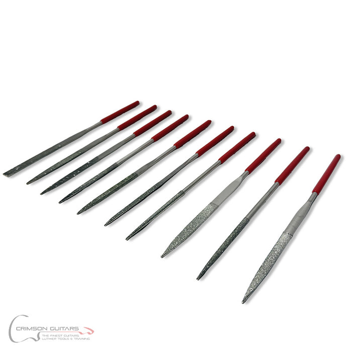 Diamond inlay shaping needle file set of 10