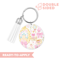 [ Double Sided ] Circle UV DTF Decal | Coquette Princess