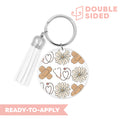 [ Double Sided ] Circle UV DTF Decal | Daisy Nurse