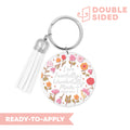 [ Double Sided ] Circle UV DTF Decal | I am Fearfully & Wonderfully Made