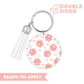 [ Double Sided ] Circle UV DTF Decal | Pink Dog Paw