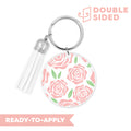 [ Double Sided ] Circle UV DTF Decal | Rosy Glow
