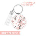 [ Double Sided ] Circle UV DTF Decal | Sakura Blossom
