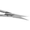 Dr. Slick Micro Tip Scissors shown with fine, sharp stainless steel blades and a slim ergonomic handle designed for detailed fishing tackle and fly fishing applications.