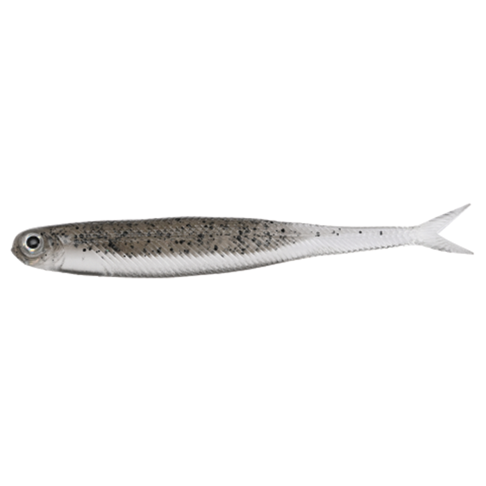 Dstyle Virola soft fishing lure designed to mimic a small baitfish with a slender, speckled body and forked tail, ideal for freshwater fishing tackle.