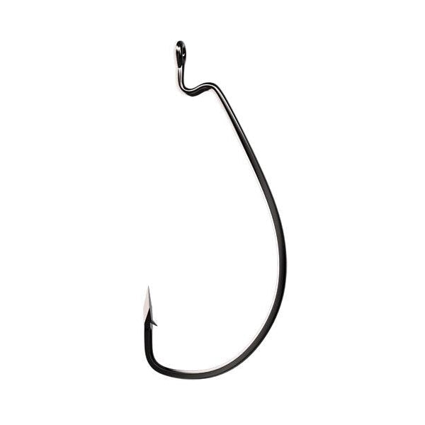 Eagle Claw Trokar TK110 EWG Worm Hook with a sharp, wide gap and enhanced wire design for improved fishing tackle performance in freshwater and saltwater conditions.