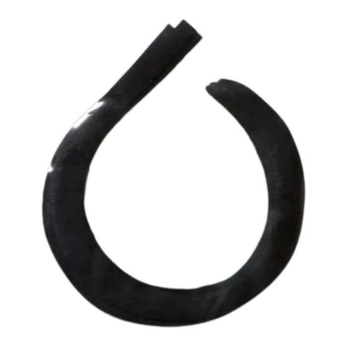Eastern Trophy Tails-Musky Worm Tails fishing lure in black, designed for musky fishing with flexible, worm-like tail to attract fish.