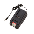 Eskimo 40v Battery Charger in black with indicator lights and an attached power cord designed for efficient charging of compatible batteries.