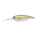 Evergreen DXV-18 fishing lure with a detailed olive green and white body, large lifelike eye, and a clear extended lip designed for deep diving in fishing tackle collections.