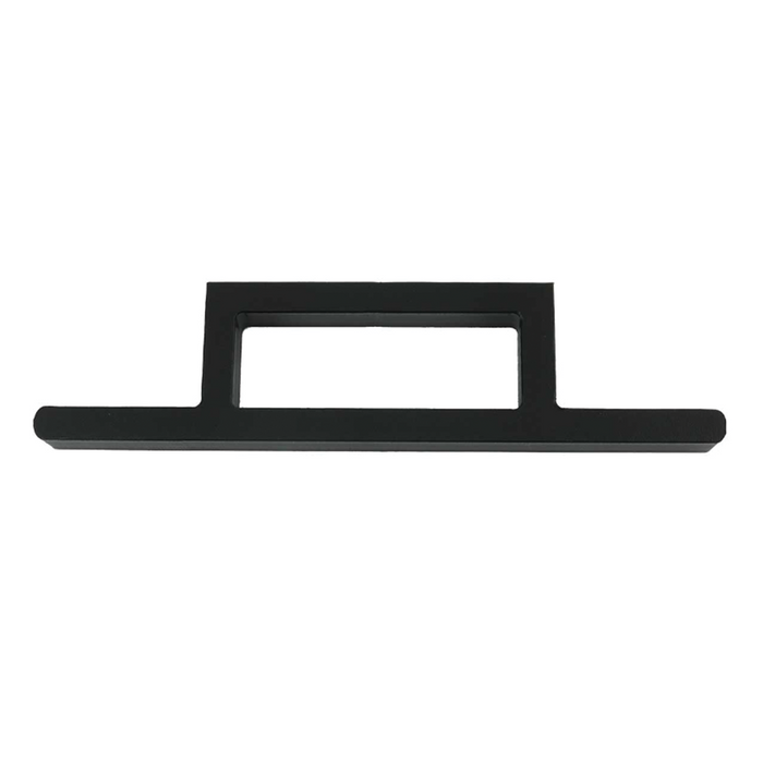 Fin Gear Tech Shuttle Cord Bracket, a sleek black rectangular fishing tackle accessory designed for secure attachment and organization of gear, ideal for fishing rods and reels.