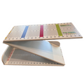 Fish Bumper Tri-Fold Bump Board's with foldable design featuring multiple measurement scales marked in inches and color-coded sections for accurately measuring fish length.